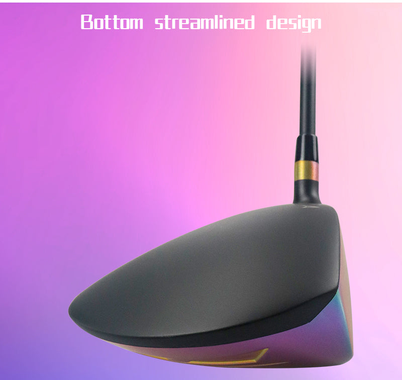 Rainbow PVD Golf Driver Graphite Shaft Rubber Grip for Women Ladies