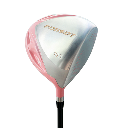 POSSOT Pink TI Alloy Golf Drivers for Men & Women 10.5 Golf Driver Carbon Fiber Driver Golf Drivers for Men Right Handed
