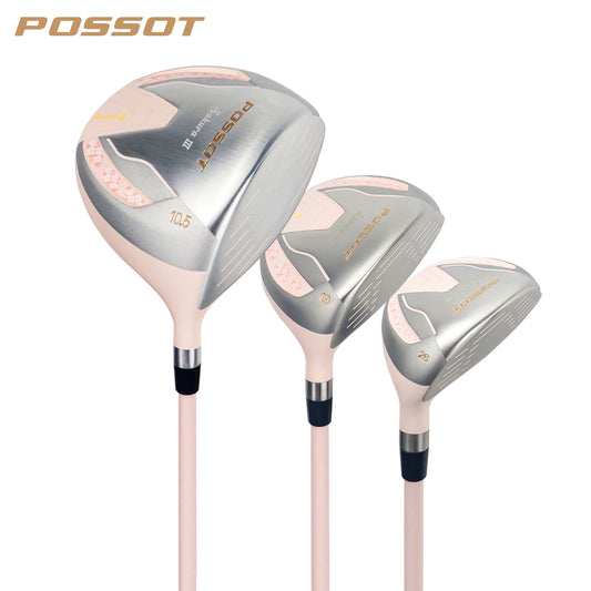 Sakura III Women’s Complete Golf Club Set – Pink Ladies Carbon Golf Clubs Full Set with Matching Golf Bag