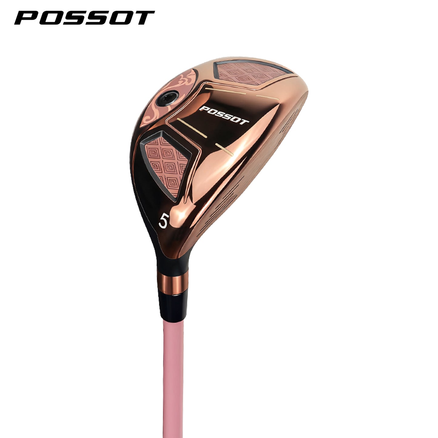 POSSOT Golf Hybrid Rose-colored titanium alloy 40 Inch