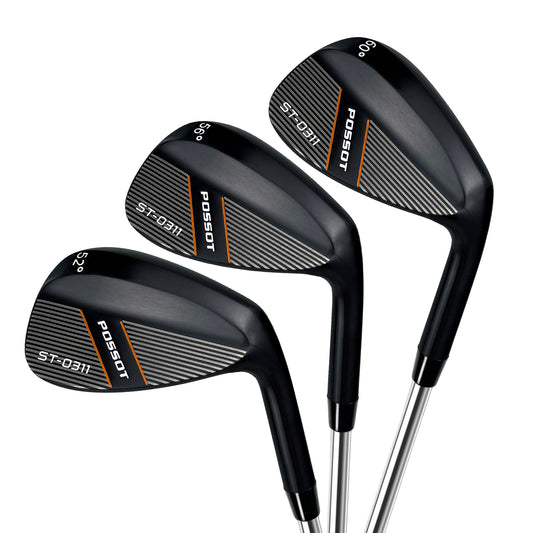 Black Golf Wedge Set 52/56/60 - POSSOT ST-0311 Wedges Right Handed